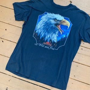 Vintage 1991 3D Emblem Fort Worth, TX. Eagle USA XL (K)